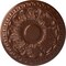 Ekena Millwork Colton Ceiling Medallion (Fits Canopies up to 4 3/4"), Hnd-Painted Copper Penny, 15 3/4"OD x 1 1/2"P CM15CNCPS - alternate 1
